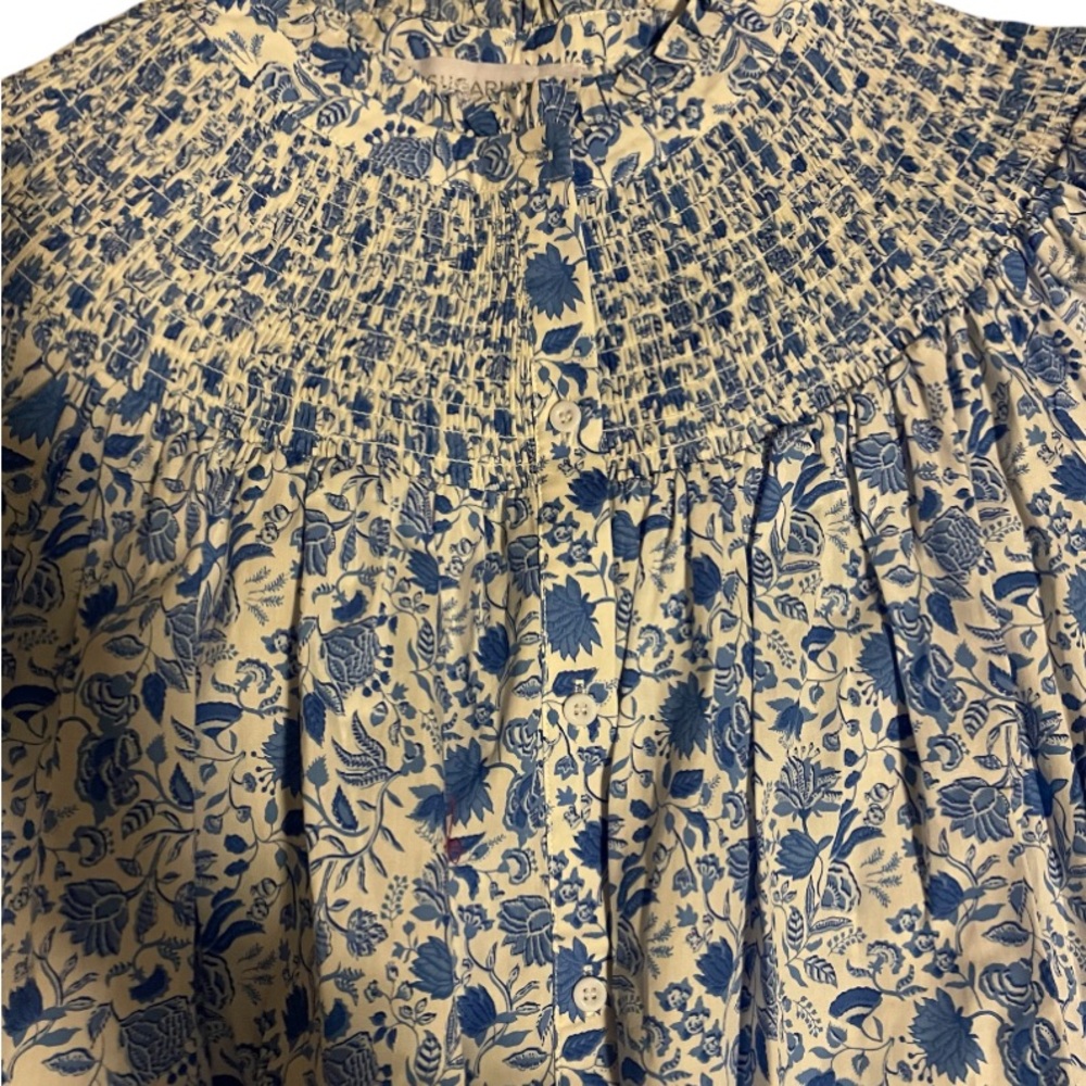 SugarLips Lily Floral Ruffle Blouse - Picture 3 of 8